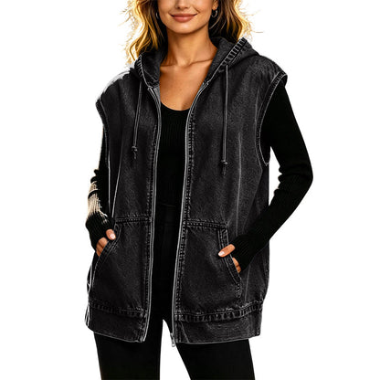 🔥Bästsäljare🧥 Oversize känguväst med huva