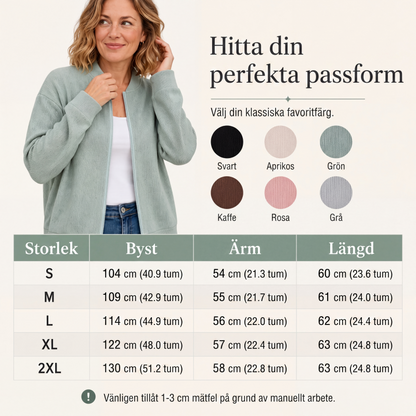 Kvinnors lediga stickad basebolljacka